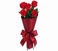 Букет 5 Красных роз Эдлесс Лав в Белая глина