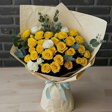 Букет цветов из:  Розы в Белая глина