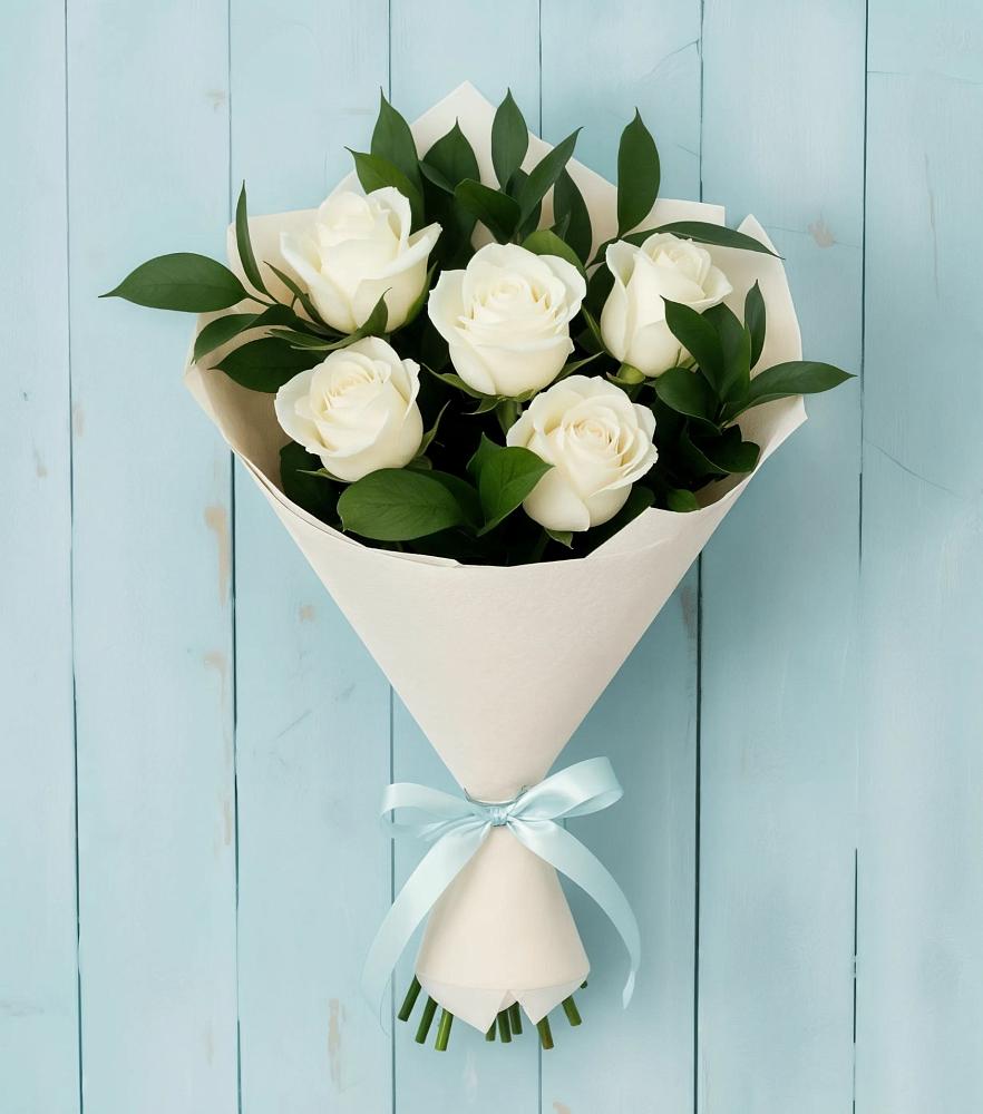 Букет цветов из: Розы в Белая глина