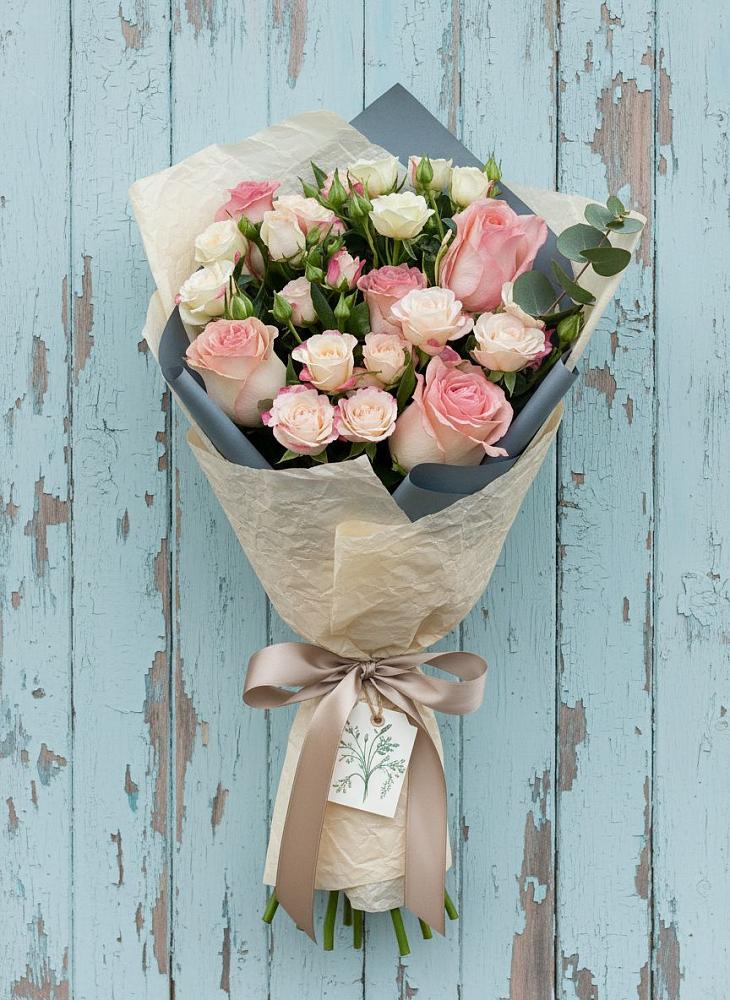 Букет цветов из: Розы в Белая глина