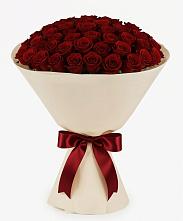 Букет 101 Бордовая роза Блэк Бакарра в Белая глина