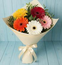 Букет цветов из:  Герберы в Белая глина
