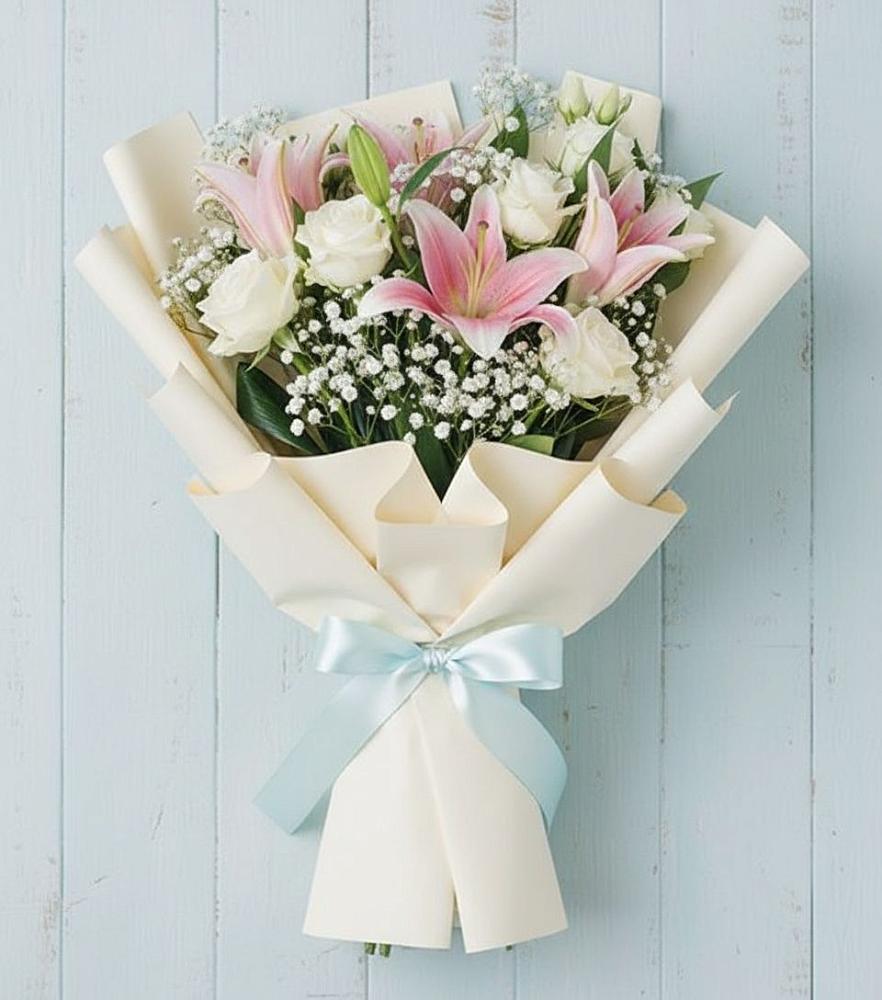 Букет цветов из: Лилии в Белая глина