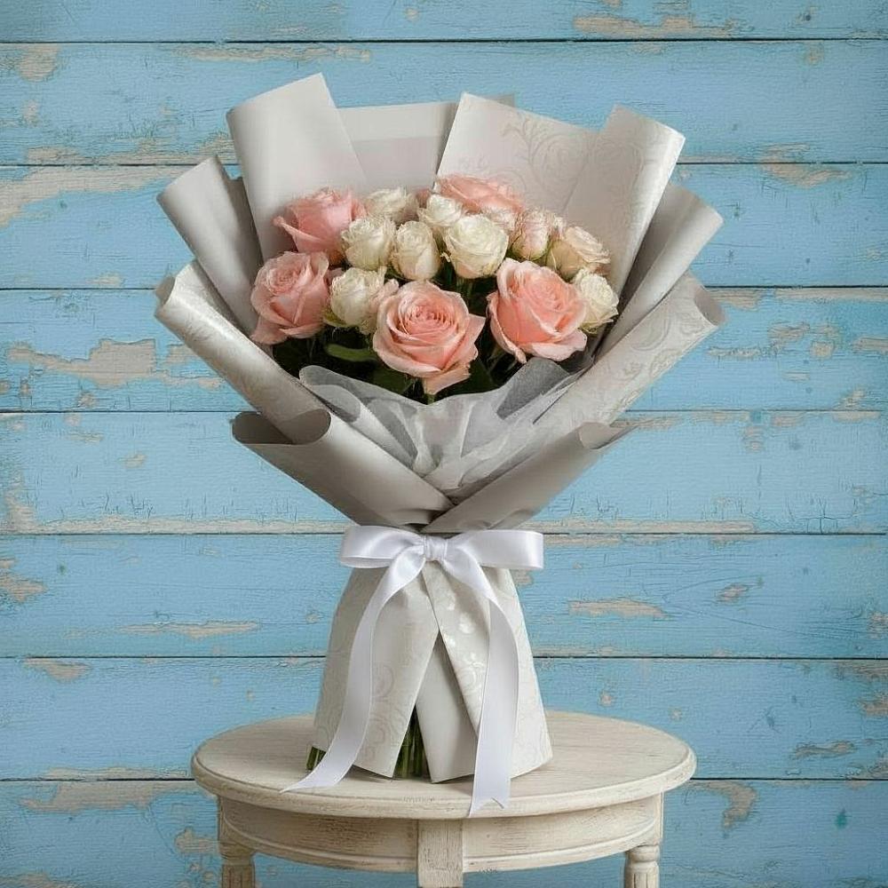 Букет цветов из: Розы в Белая глина