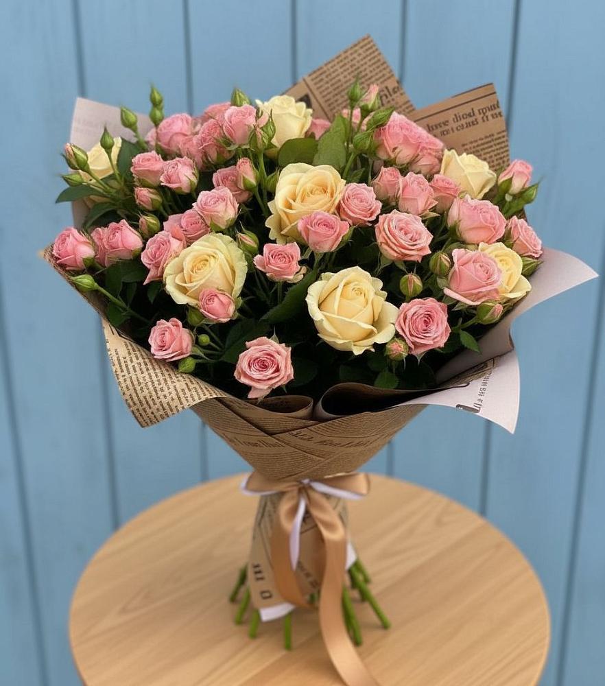 Букет цветов из: Розы в Белая глина