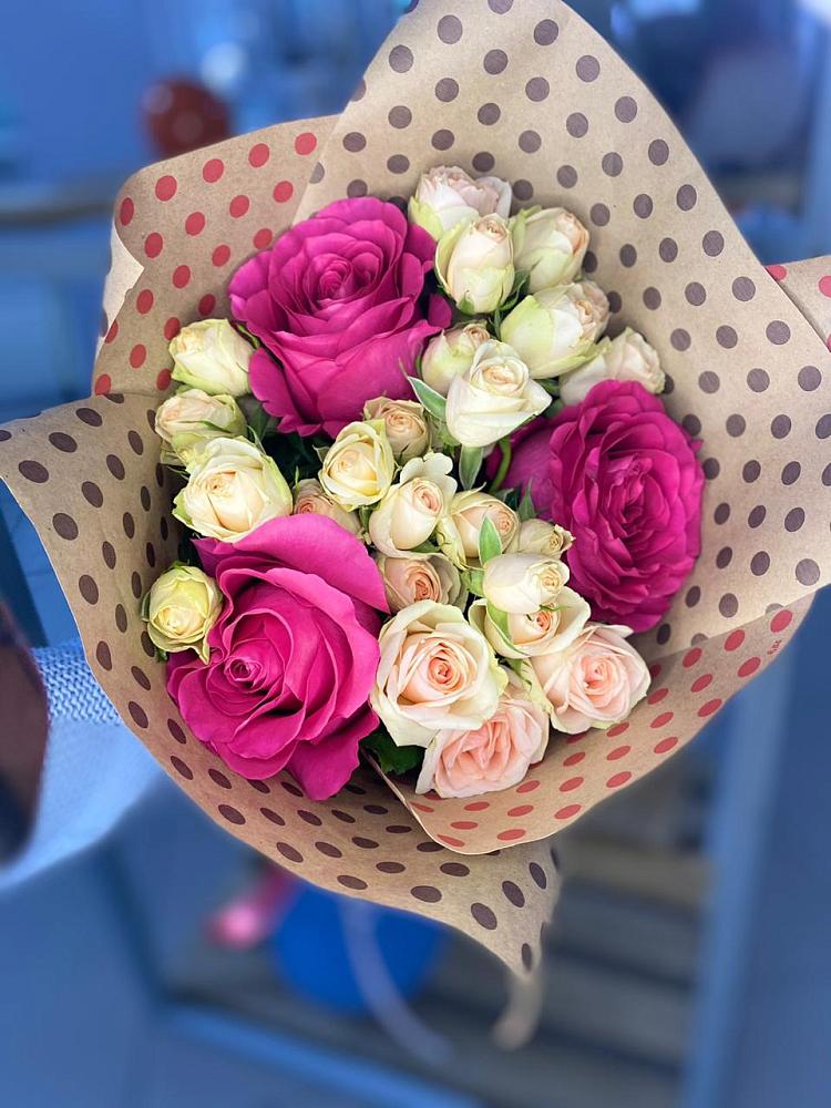 Букет цветов из: Розы в Белая глина