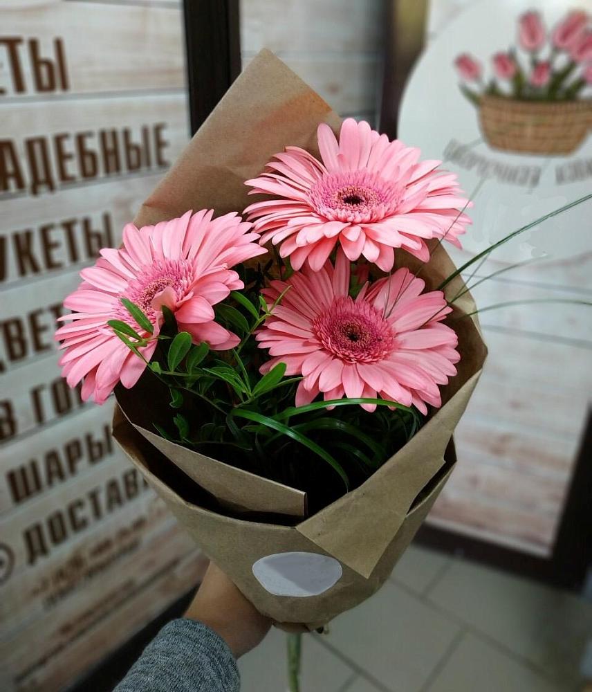 Букет цветов из: Герберы в Белая глина