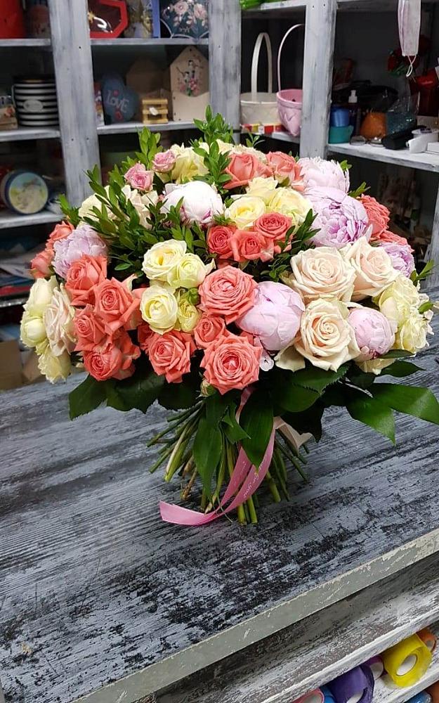 Букет Розовое мороженное в Белая глина