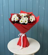 Букет цветов из:  Хризантемы в Белая глина