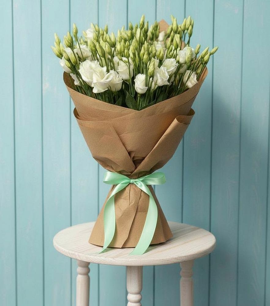 Букет цветов из: Лизиантусы в Белая глина