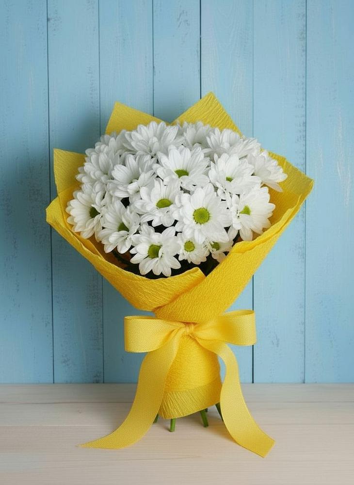 Букет цветов из: Хризантемы в Белая глина