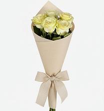 Букет цветов из:  Розы #REPLACE_PRED# Белая глина
