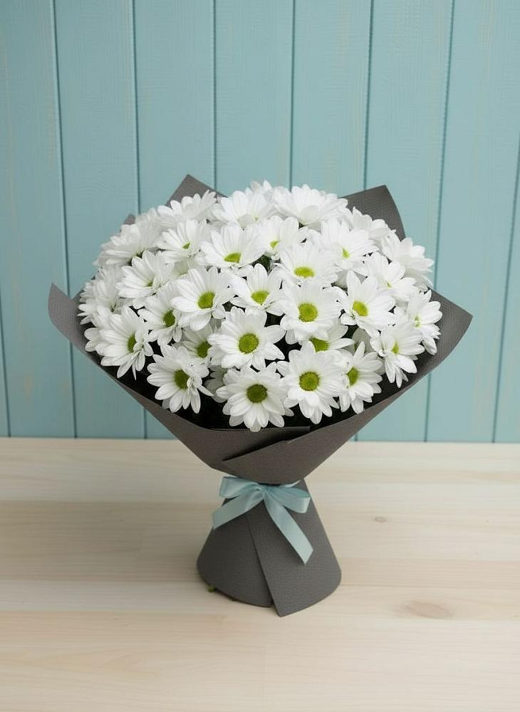 Букет цветов из: Хризантемы в Белая глина