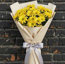 Букет цветов из:  Хризантемы в Белая глина