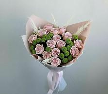 Букет цветов из:  Розы и Хризантемы в Белая глина