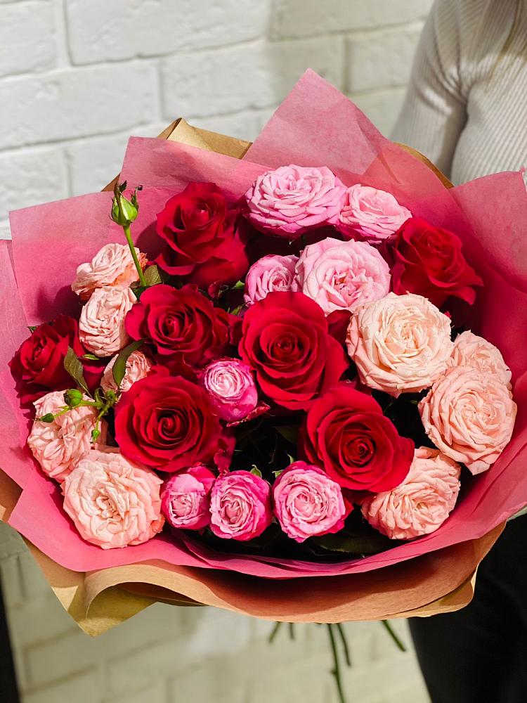 Букет цветов из: Розы в Белая глина