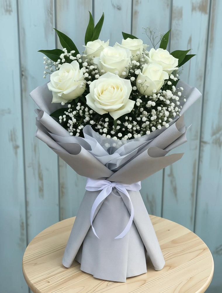 Букет цветов из: Розы в Белая глина