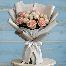 Букет цветов из:  Розы в Белая глина