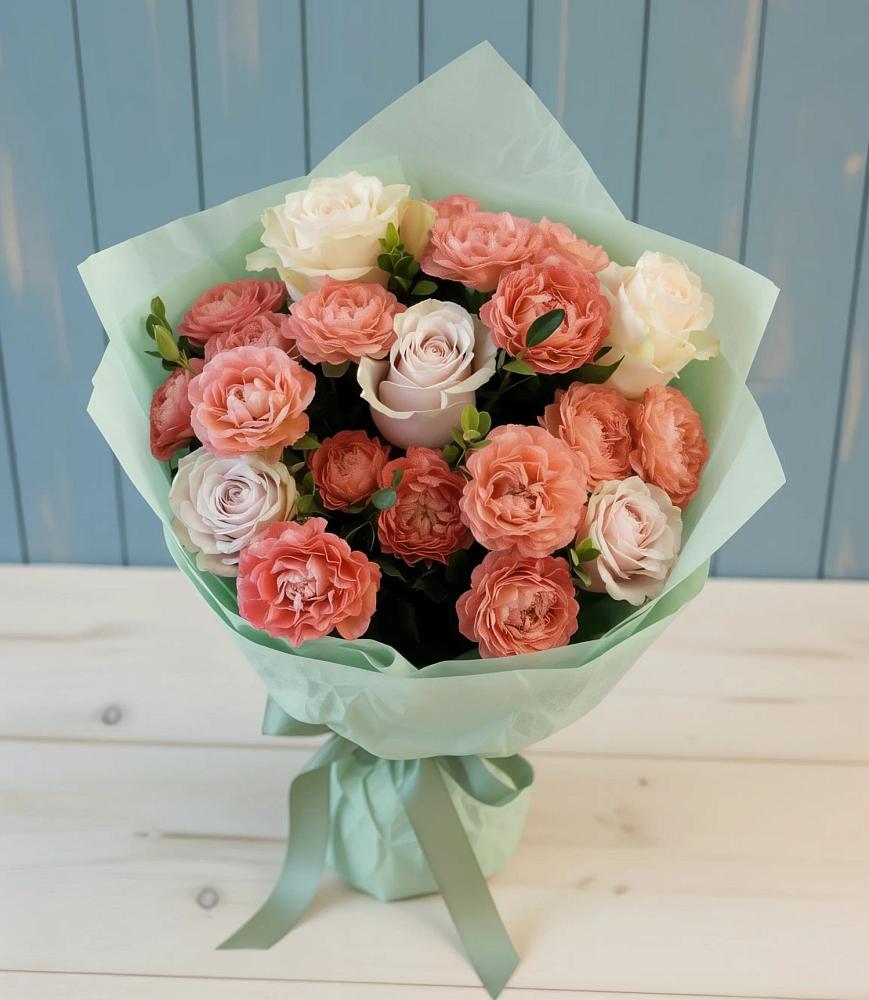 Букет цветов из: Розы в Белая глина