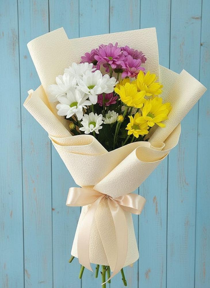 Букет цветов из: Хризантемы в Белая глина