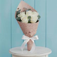 Букет цветов из:  Розы в Белая глина