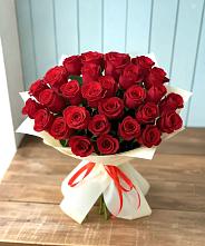 Букет 29 Красных роз в Белая глина