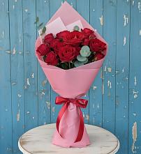 Букет цветов из:  Розы в Белая глина