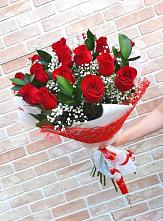 Букет цветов из:  Розы #REPLACE_PRED# Белая глина