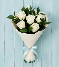 Букет цветов из:  Розы в Белая глина