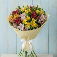 Букет цветов из:  Альстромерии в Белая глина