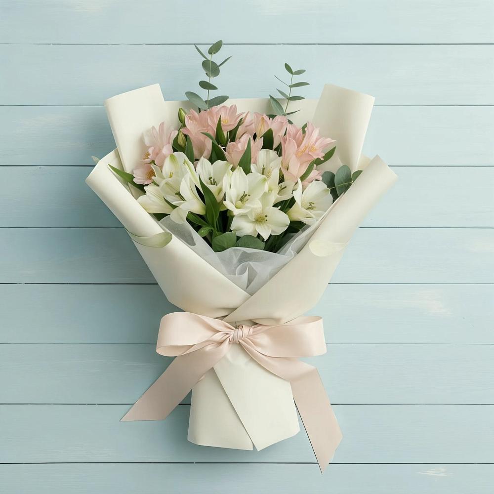 Букет цветов из: Альстромерии в Белая глина