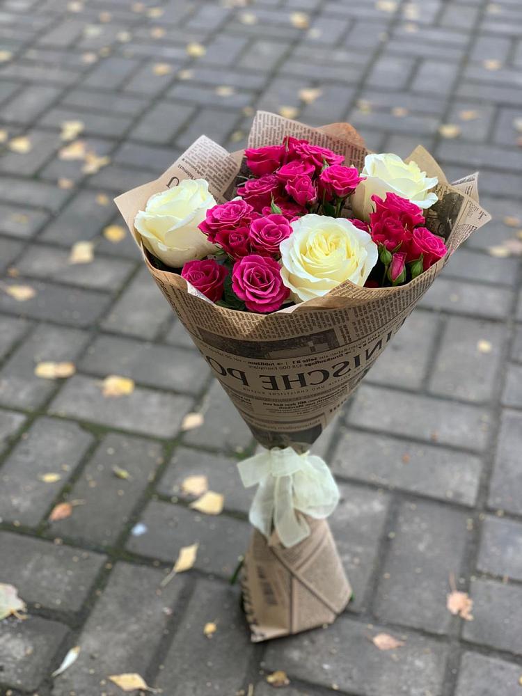 Букет цветов из: Розы в Белая глина