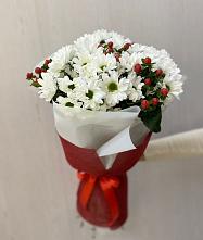 Букет цветов из:  Хризантемы #REPLACE_PRED# Белая глина