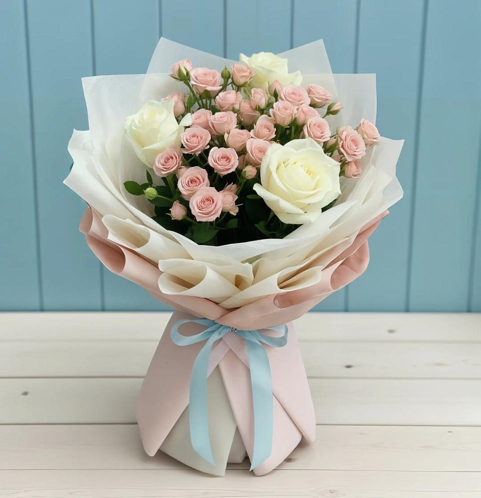 Букет цветов из: Розы в Белая глина