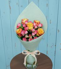 Букет цветов из:  Розы в Белая глина