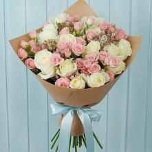 Букет цветов из:  Розы в Белая глина