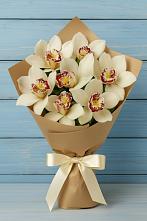 Букет цветов из:  Орхидеи и Розы в Белая глина