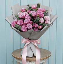 Букет цветов из:  Розы #REPLACE_PRED# Белая глина